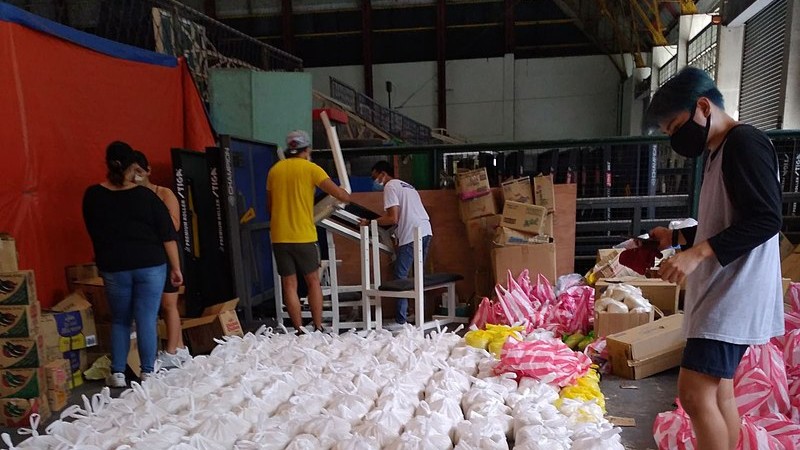 Members of national democratic youth groups do relief work after storms 2020, tags: kreative - CC BY-SA