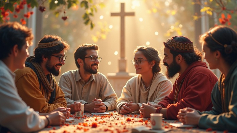 The significance of interfaith dialogue for young Christians, Concept art for illustrative purpose, tags: für - Monok