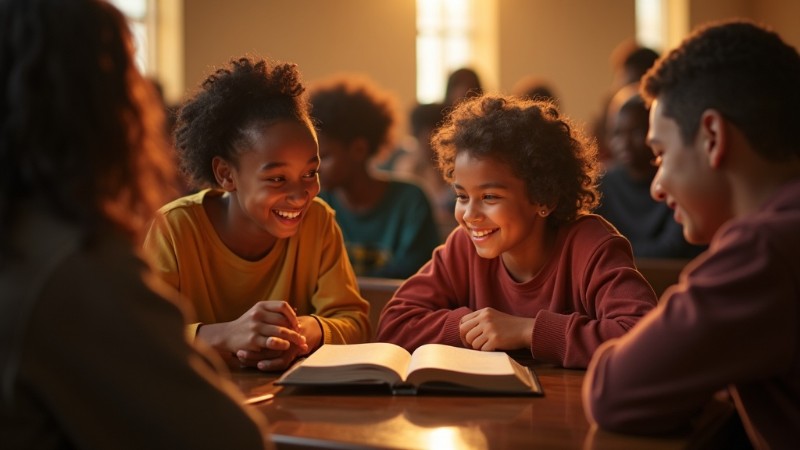 Nurturing faith in young Christians, Concept art for illustrative purpose, tags: christ:innen und - Monok
